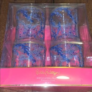 NWT Lilly Pulitzer Acrylic glasses
